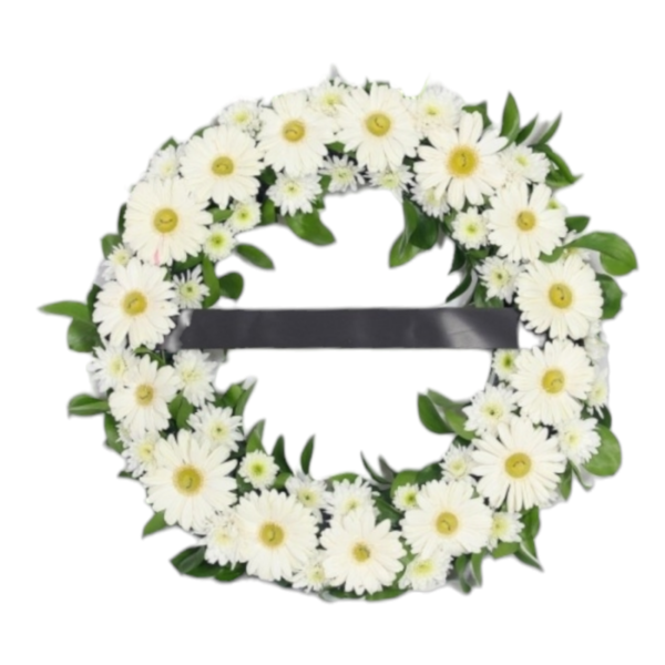 גלגל פרחים להלוויה