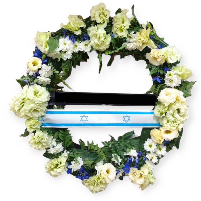 גלגל פרחים להלוויה - מיוחד
